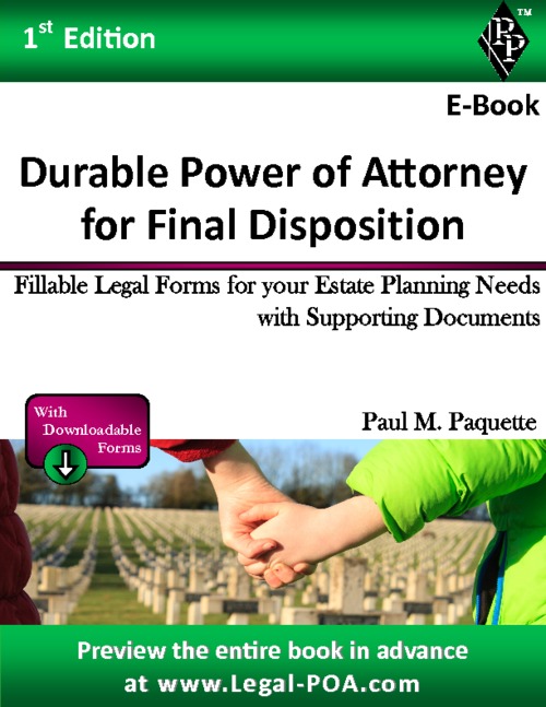 Product picture Durable Power of Attorney for Final Disposition - Full Ver