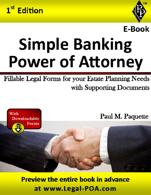 Product picture Simple Banking Power of Attorney  - Full Version