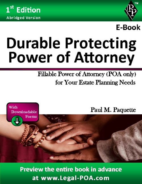 Product picture Durable Protecting Power of Attorney - Abridged Version