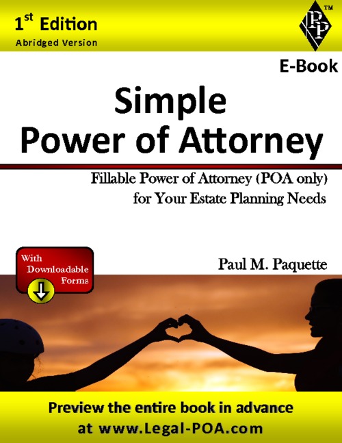 Product picture Simple Power of Attorney  - Abridged Version