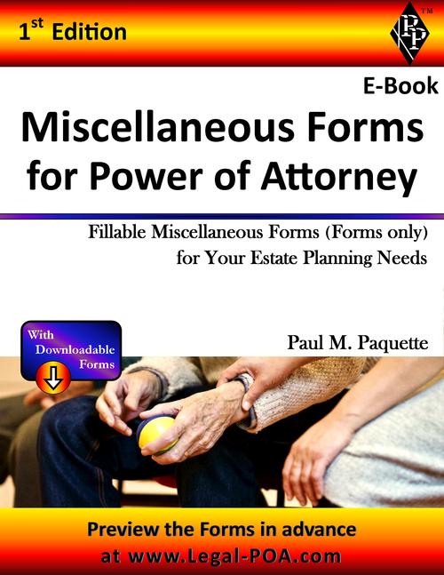 Product picture Miscellaneous Forms for Power of Attorney - Extra